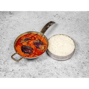 Ennai Kathirikkai Kuzhambu (Served with Rice)