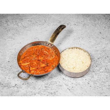 Panner Tikka Masala (Served with Rice)