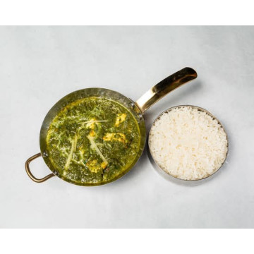 Palak Paneer (Served with Rice)
